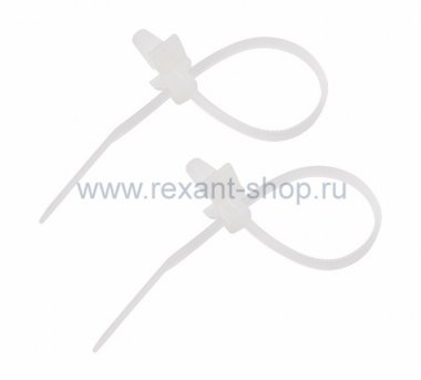 Фотография товара 'Rexant Хомут кабельный с крепежным пистоном 07-0107'