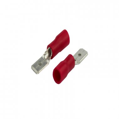 Фотография товара 'Rexant 08-0312-10 Клемма плоская изолированная РПи-п 1.5-(4.8)/РПИп 1,25-5 штекер 4.8 мм'