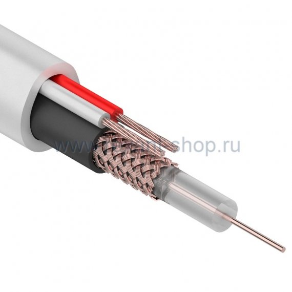 Фотография товара 'Rexant Кабель для видеонаблюдения KBK-B-1,5 + 2x0,50ммІ 01-4012'