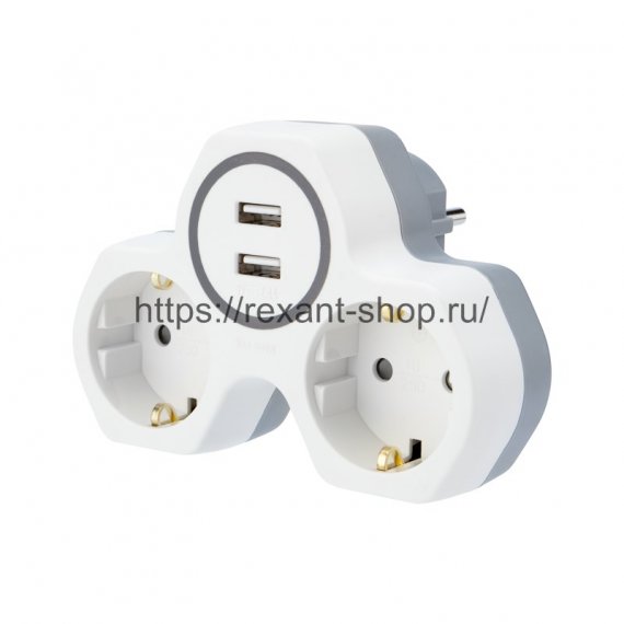 Фотография товара 'Rexant Двойник электрический 16 А 11-1089'