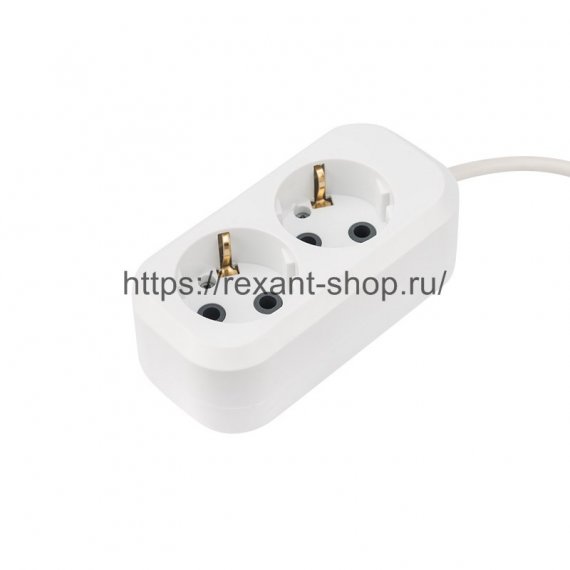 Фотография товара 'Rexant Удлинитель PROconnect 2 гнезда, 3 м, 3х0.75 мм 11-7202'