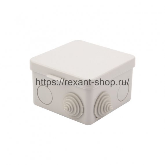 Фотография товара 'Rexant Коробка распределительная наружного монтажа 80х80х50 мм 28-3064'