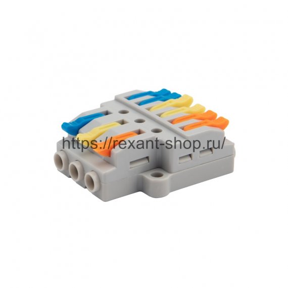 Фотография товара 'Rexant Клемма соединительная многоразовая быстрозажимная 07-5233'