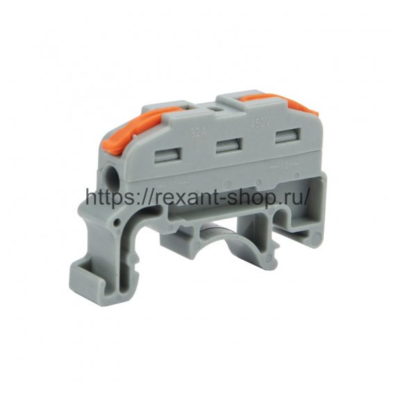 Фотография товара 'Rexant Клемма соединительная многоразовая проходная 1 полюс 07-6263-1'