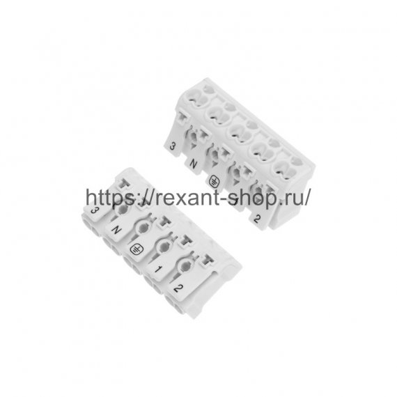 Фотография товара 'Rexant Клемма пружинная соединительная КСП 5-полюсная 07-6217'