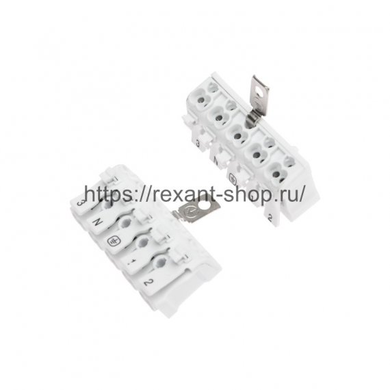 Фотография товара 'Rexant Клемма пружинная соединительная КСП 5-полюсная 07-6217-2'