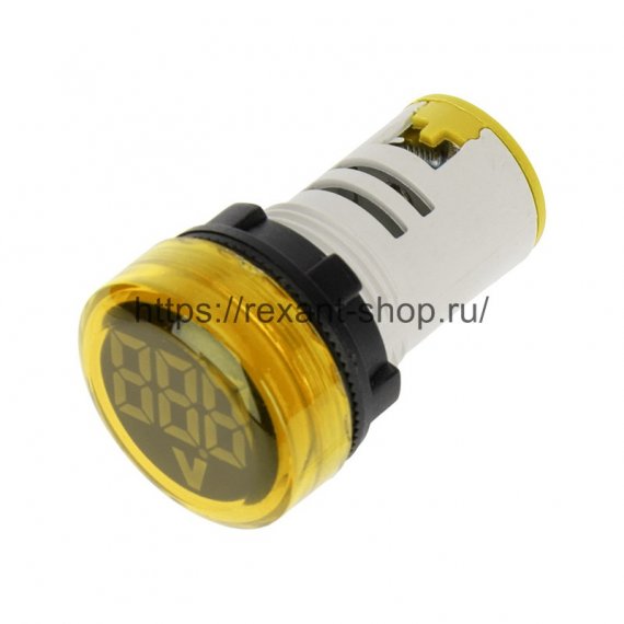 Фотография товара 'Rexant Индикатор значения напряжения желтый VD22 70-500 В 36-5002'