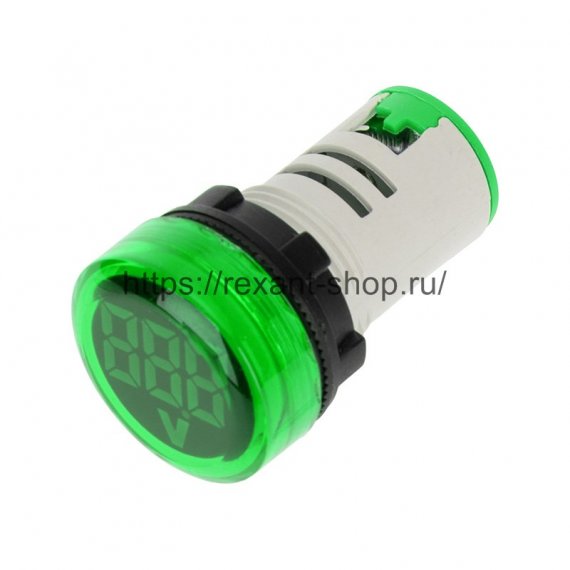 Фотография товара 'Rexant Индикатор значения напряжения зеленый VD22 70-500 В 36-5001'
