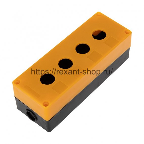 Фотография товара 'Rexant Корпус пластиковый КП 4 кнопки 22 мм 36-9224'