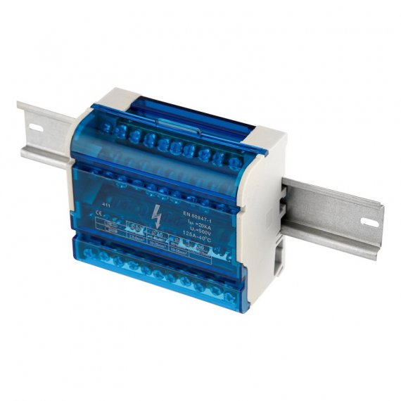 Фотография товара 'Rexant Шина на DIN-рейку в корпусе (кросс-модуль) 4х11 11-2304-11'