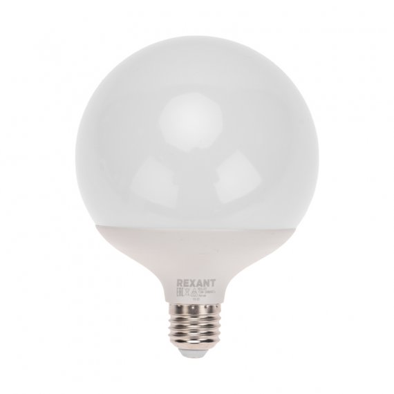 Фотография товара 'Rexant 604-4088 Лампа светодиодная Шар А120 17,5Вт 1488Лм E27 AC 150-265В 4000K'