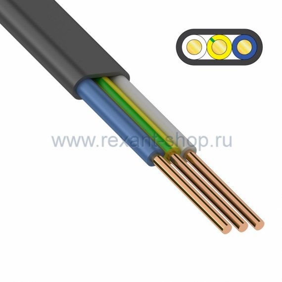 Фотография товара 'Rexant Кабель ВВГнг(А)-П 01-8212-3'