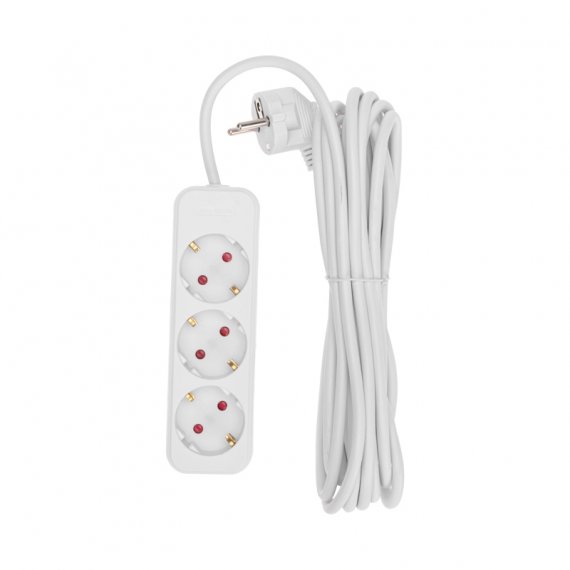 Фотография товара 'Rexant 13-4011 Удлинитель STANDARD 3 гнезда, 5м, 3х1,0мм?, с/з'