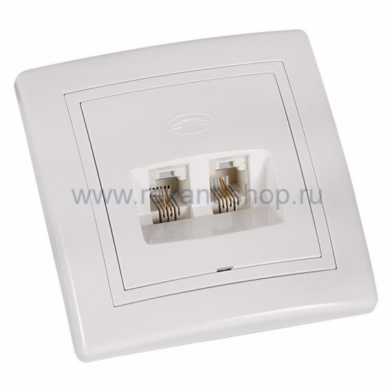 Фотография товара 'Rexant Розетка телефонная, двойная 78-0159'