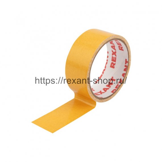 Фотография товара 'Rexant Двухсторонний скотч, тканевая основа 38 мм 09-6338'