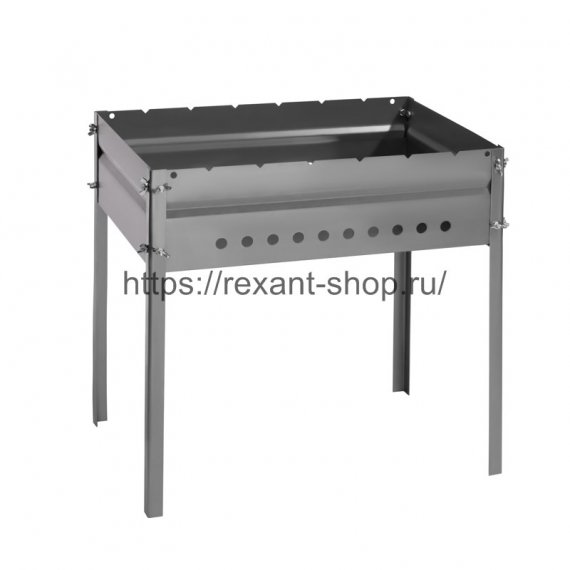 Фотография товара 'Rexant Мангал разборный СОКОЛ 34 с ребрами жесткости на барашках 62-0062'