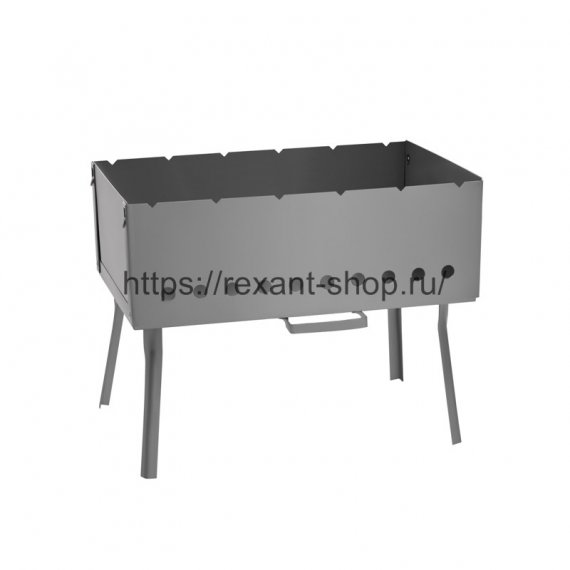 Фотография товара 'Rexant Мангал СОКОЛ 35 дипломат с 6 шампурами в чехле 62-0063'