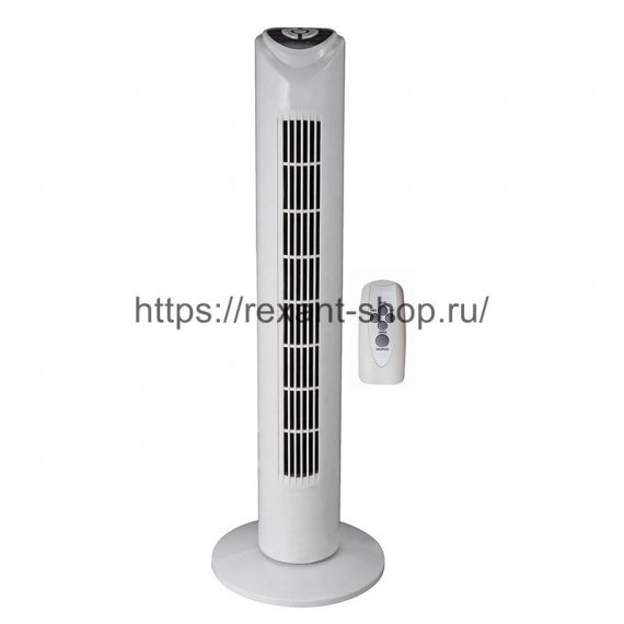 Фотография товара 'Rexant Вентилятор колонный, подставка круглая, д/у управление (45 Вт) 60-0217'