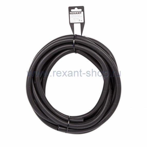 Фотография товара 'Rexant Труба автомобильная гофрированная 12,7 мм ПОЛИПРОПИЛЕН 15-1305'