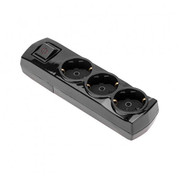 Фотография товара 'Rexant 13-4405 Колодка PREMIUM 3 гнезда, с/з, с выключателем'