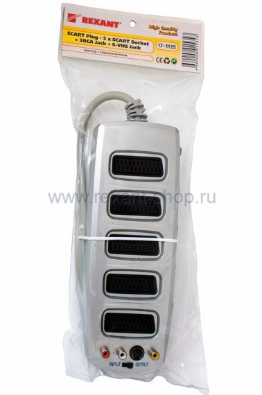 Фотография товара 'Rexant Адаптер SCART Plug 17-1135'