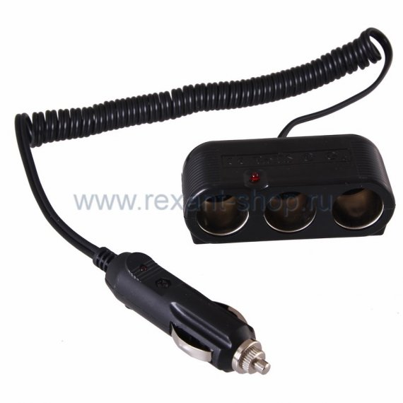 Фотография товара 'Rexant Разветвитель автоприкуривателя 16-0224'