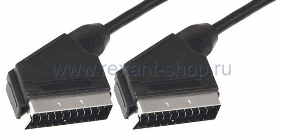 Фотография товара 'Rexant Шнур SCART- SCART (21PIN) 17-1103'