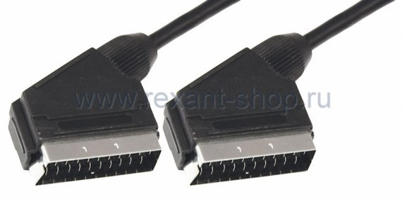 Фотография товара 'Rexant Шнур SCART- SCART (21PIN) 17-1105'