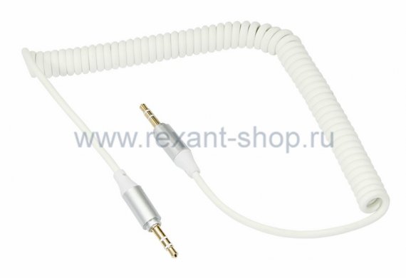 Фотография товара 'Rexant Аудио кабель AUX 3.5 мм шнур спираль 18-4014'