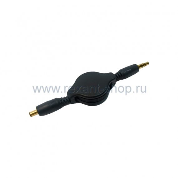 Фотография товара 'Rexant Аудио кабель-рулетка 3,5 мм штекер-гнездо 0,75М 18-4061'