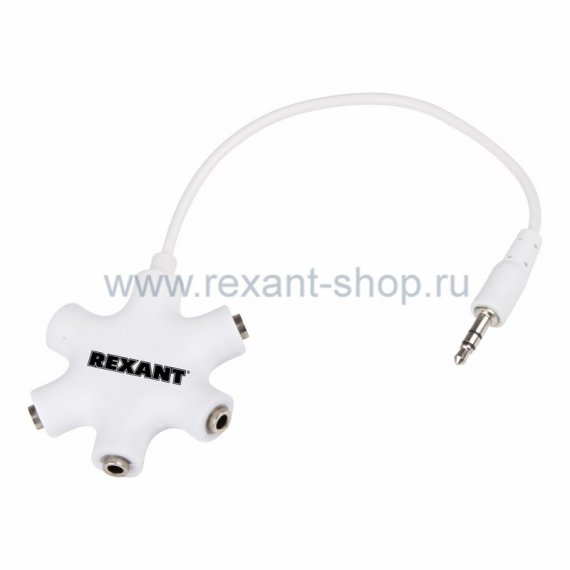 Фотография товара 'Rexant Аудио разветвитель AUX штекер 3,5 мм 18-1108'