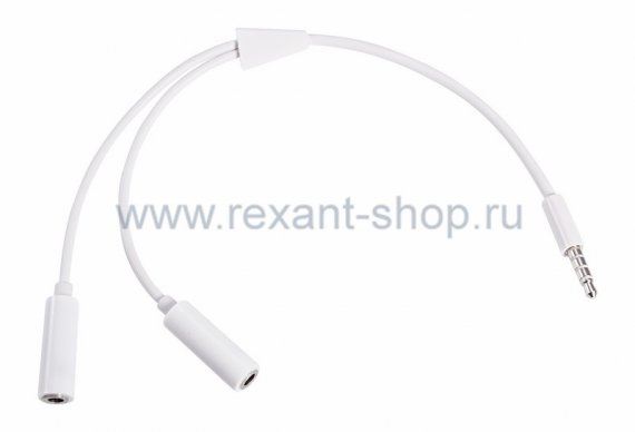 Фотография товара 'Rexant Аудио разветвитель штекер 3,5 мм 18-1100'