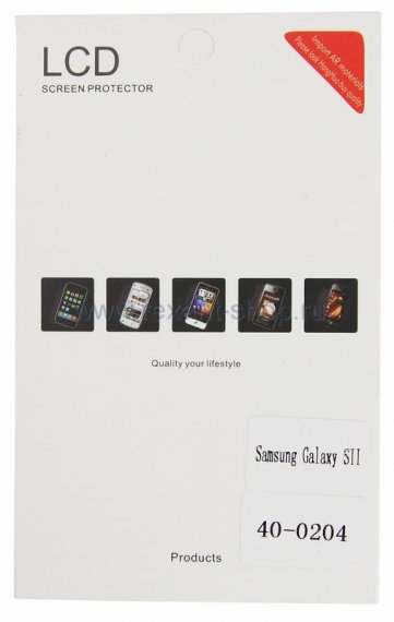 Фотография товара 'Rexant Пленка защитная глянцевая на Samsung Galaxy SII 40-0204'