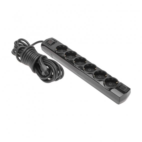 Фотография товара 'Rexant 13-4120 Удлинитель PREMIUM 6 гнезд, 5м, 3х1,5мм?, с/з, с выключателем'