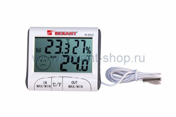 Фотография товара 'Rexant Термогигрометр комнатно-уличный 70-0515'