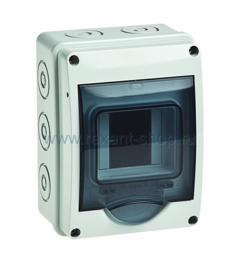 Фотография товара 'Rexant Щиток о/п на 3 модуля с вертикальной дверцей 81-4321'