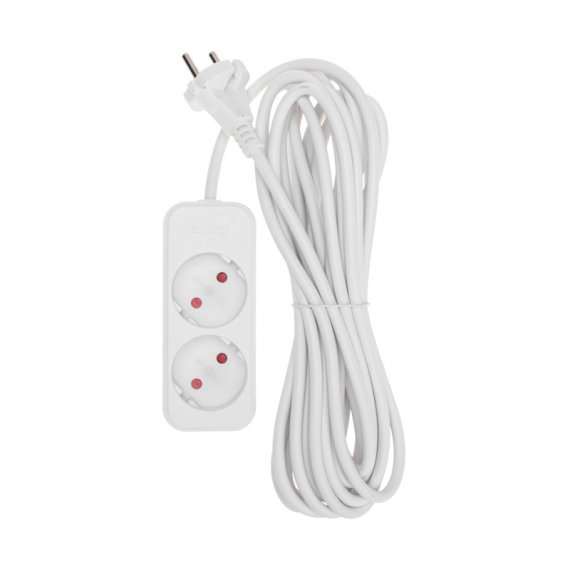 Фотография товара 'Rexant 13-4002 Удлинитель STANDARD 2 гнезда, 5м, 2х1,0мм?, б/з'