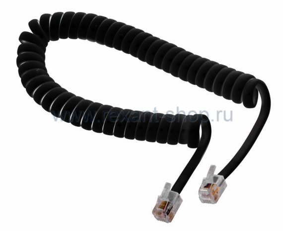 Фотография товара 'Rexant Шнур витой трубочный 2 м телефонный 18-2023'