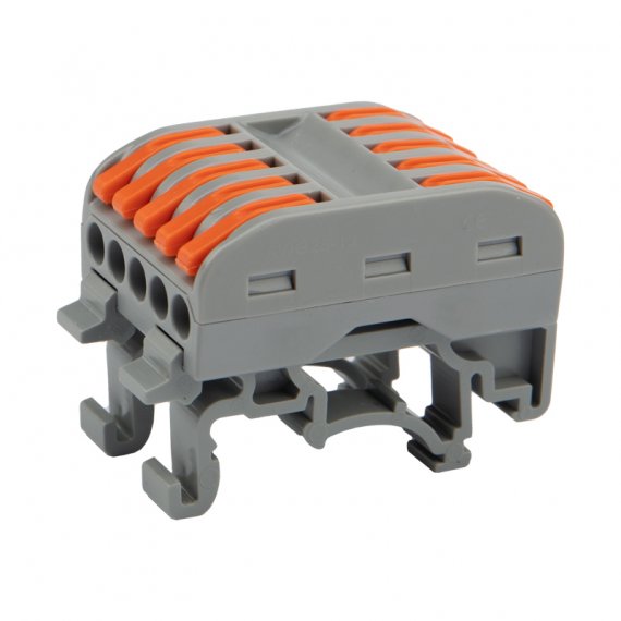 Фотография товара 'Rexant 07-5236-04 Клемма СМК 222-425D проходная 5-полюсная'