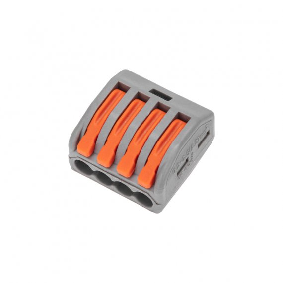 Фотография товара 'Rexant 07-5254-4-05 Универсальная клемма СМК 222-414, 4-проводная'