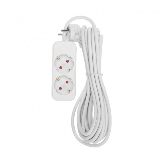 Фотография товара 'Rexant 13-4005 Удлинитель STANDARD 2 гнезда, 5м, 3х1,0мм?, с/з'