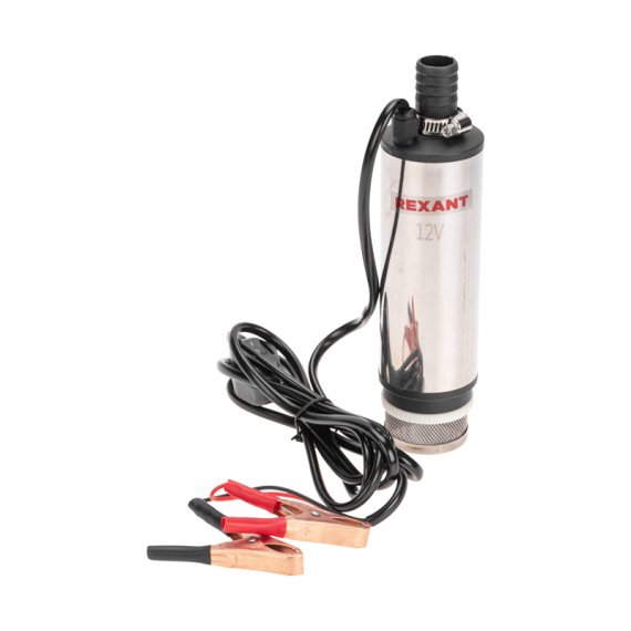 Фотография товара 'Rexant 80-0214 Насос перекачки топлива погружной 12В, 35л/мин, с фильтром, 51мм'