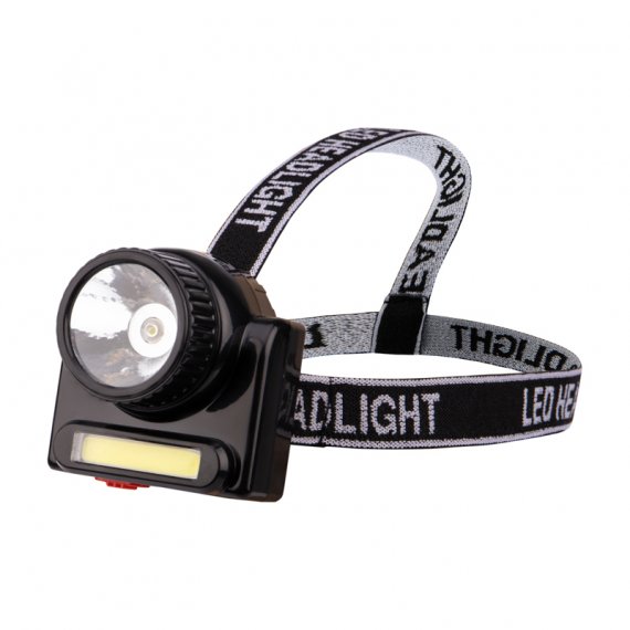 Фотография товара 'Rexant 75-719 Фонарь налобный, двухрежимный, поворотный, с евровилкой'