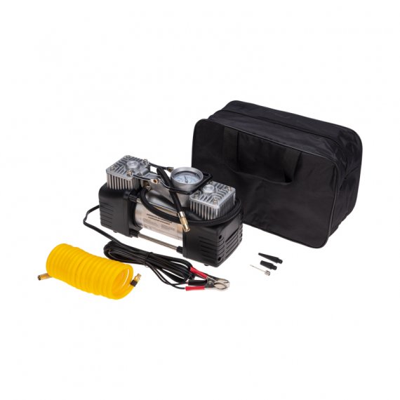 Фотография товара 'Rexant 80-0521Компрессор автомобильный усиленный двухпоршневой (60л/мин, 10 АТМ)'