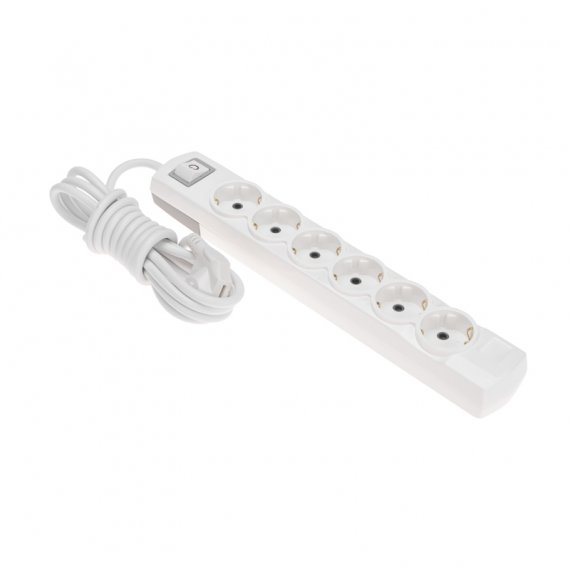 Фотография товара 'Rexant 13-4116 Удлинитель PREMIUM 6 гнезд, 3м, 3х1,5мм?, с/з, с выключателем'