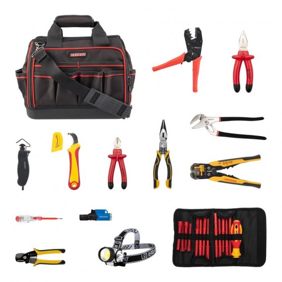 Фотография товара 'Rexant 12-4693-2 Набор инструментов электрика, 21 предмет'