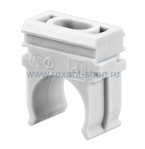 Фотография товара 'Rexant Крепёж-клипса для труб д.20 мм 28-0120'