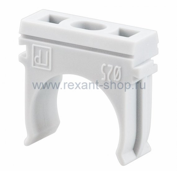 Фотография товара 'Rexant Крепёж-клипса для труб д.25 мм 28-0125'