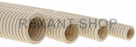 Фотография товара 'Rexant Труба гофрированная ПВХ 32 с зондом 28-0032'