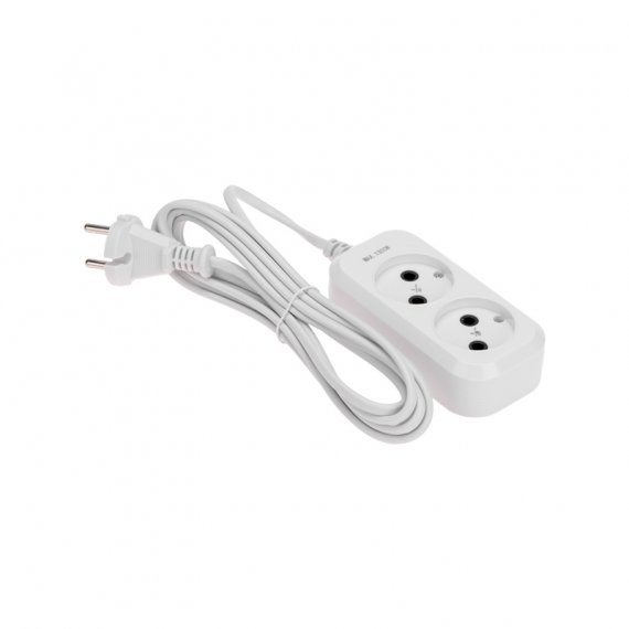 Фотография товара 'Rexant 13-4201 Удлинитель 2 гнезда, 3м, 2х0,75мм?, б/з'